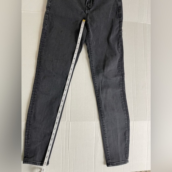 American Eagle Outfitters Jeans Womens Faded Black Low Rise Stretch Skinny - 6 - Picture 7 of 8